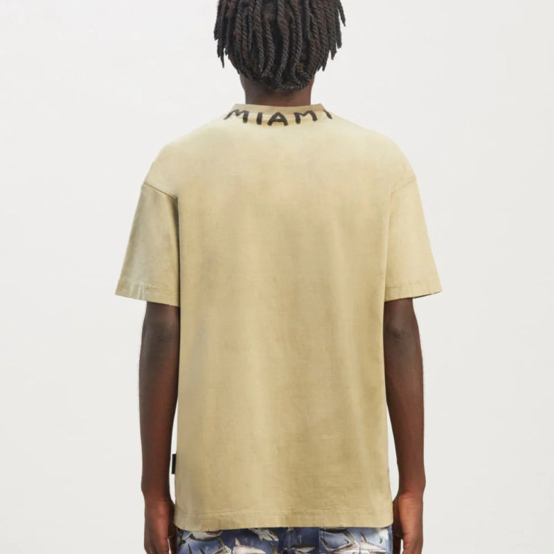 Palm Angels T-shirt Collar Letter Print Short Sleeve T-shirt