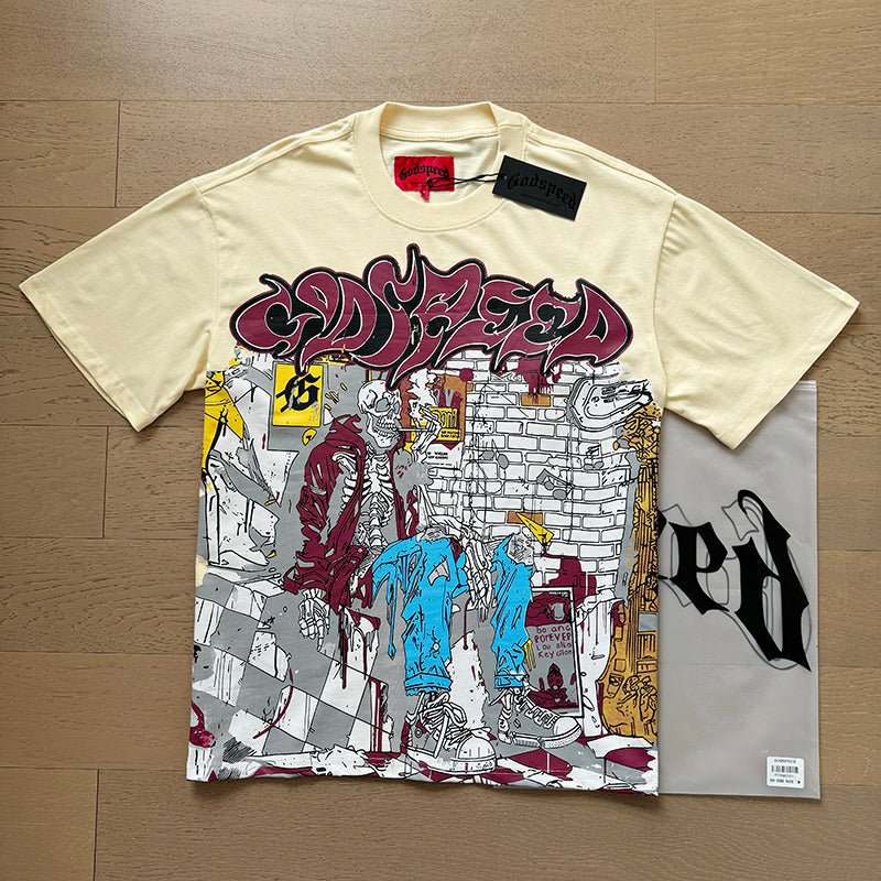 Godspeed T-shirts Retro Fantasy Pattern
