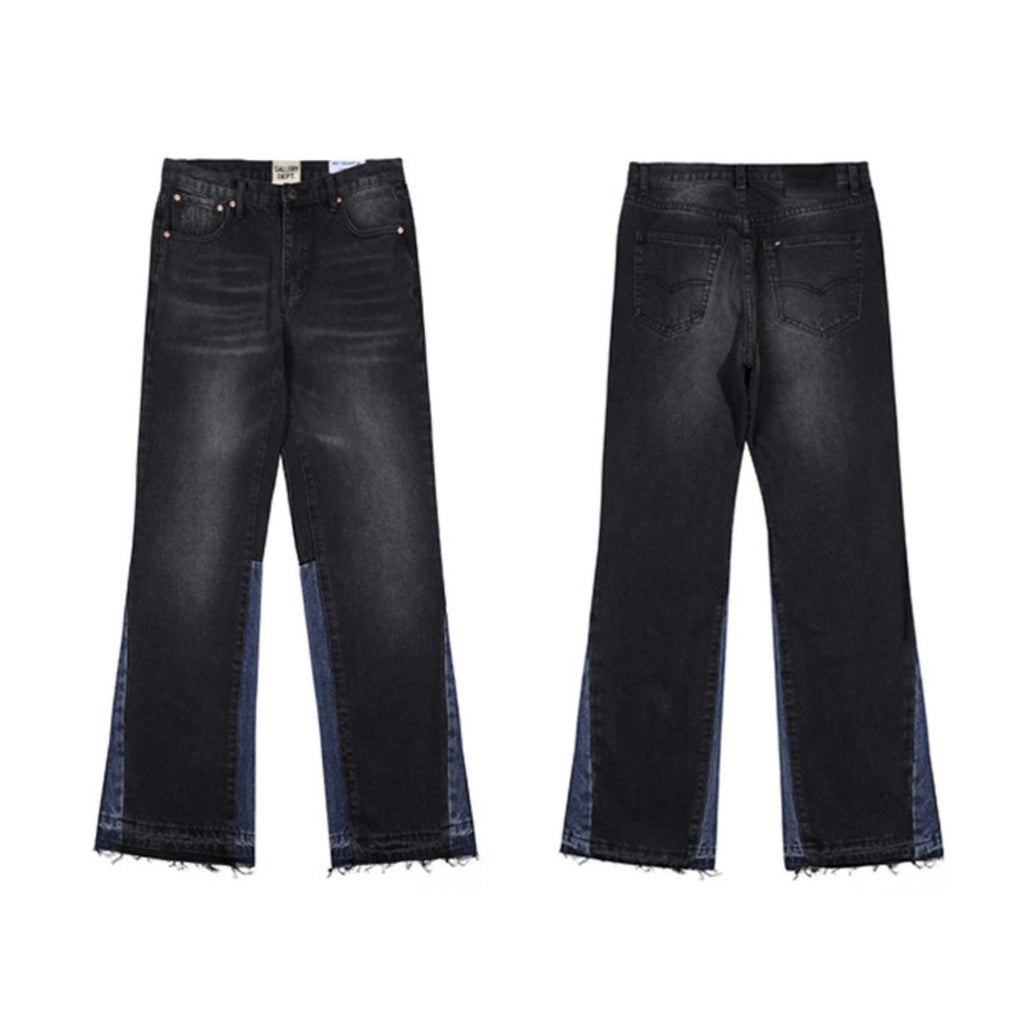 Gallery Dept Jeans Color-matching Flared Jeans Floor-mopping Straight Pants