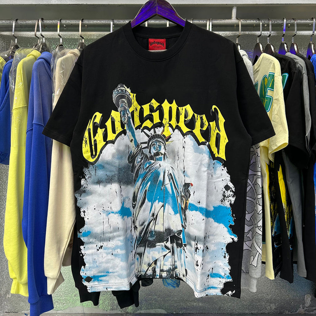 Godspeed T-shirts Free Muse Printed Cotton Casual Short Sleeves Men and Women