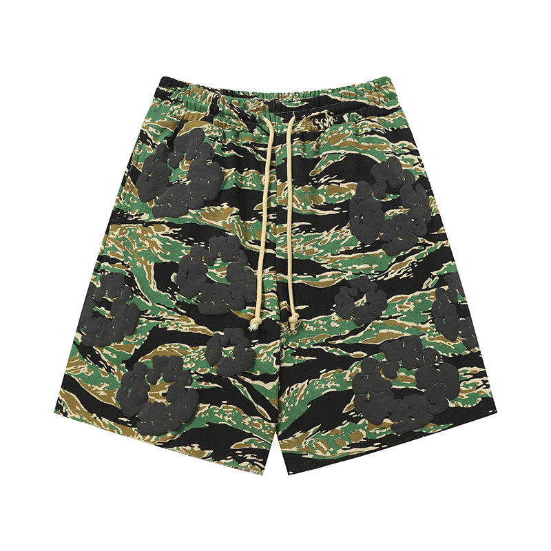 Denim Tears Shorts floral cotton Camouflage