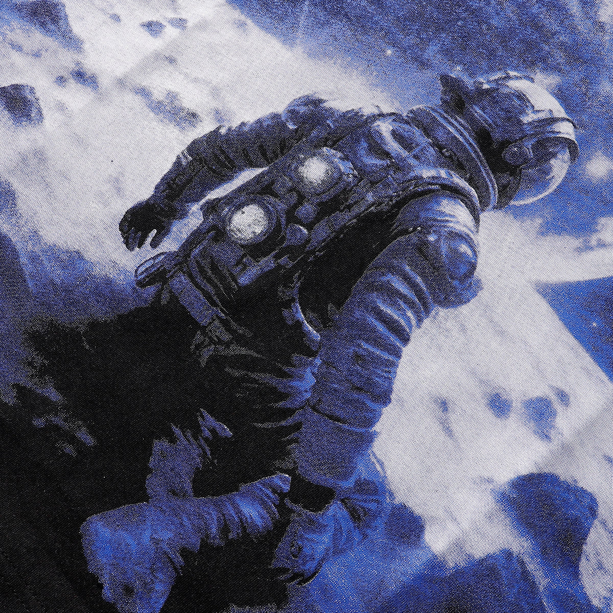 Godspeed T-shirts Space Astronaut Earth Print Cotton Short Sleeve Men and Women