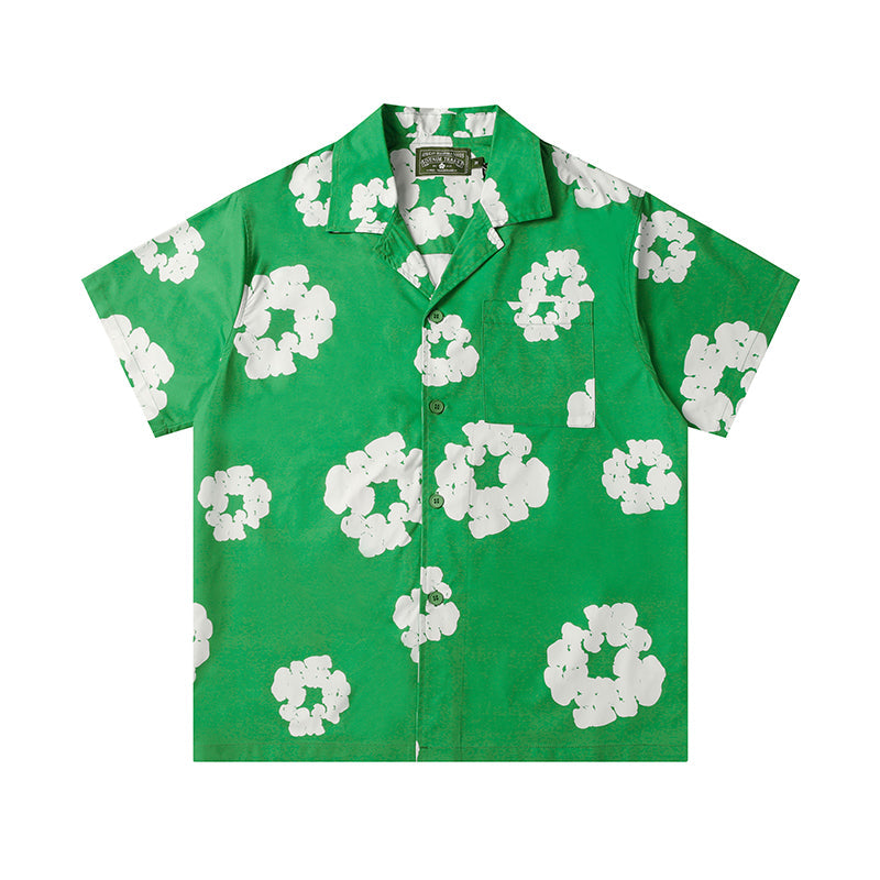 Denim Tears Button-Down Shirt Flower Woven
