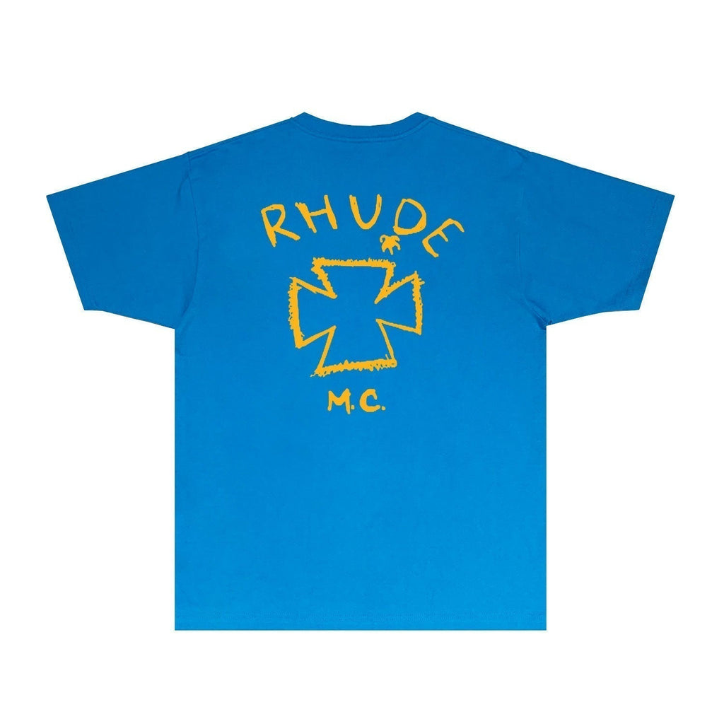 Rhude T-shirts Printed Trendy Pure Cotton