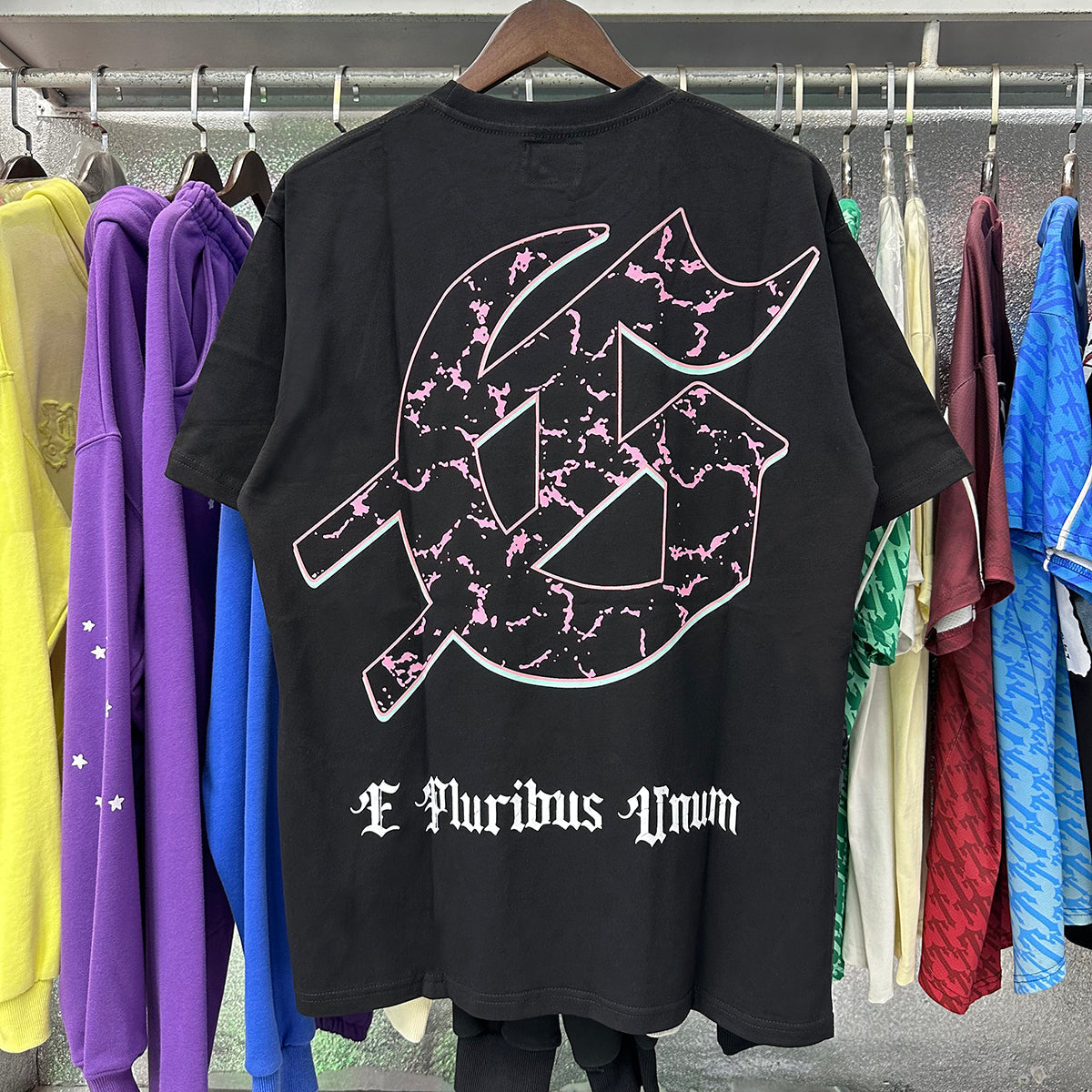 Godspeed T-shirts Technology Gaze Skull Printing Cotton Casual Short Sleeve Men and Women