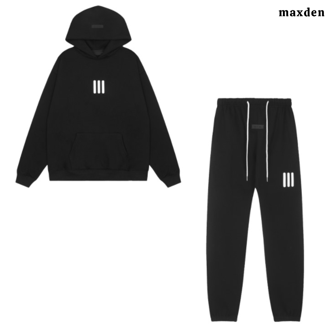 ESSENTIALS 3Logo HOODIE + FREE TRACKPANTS