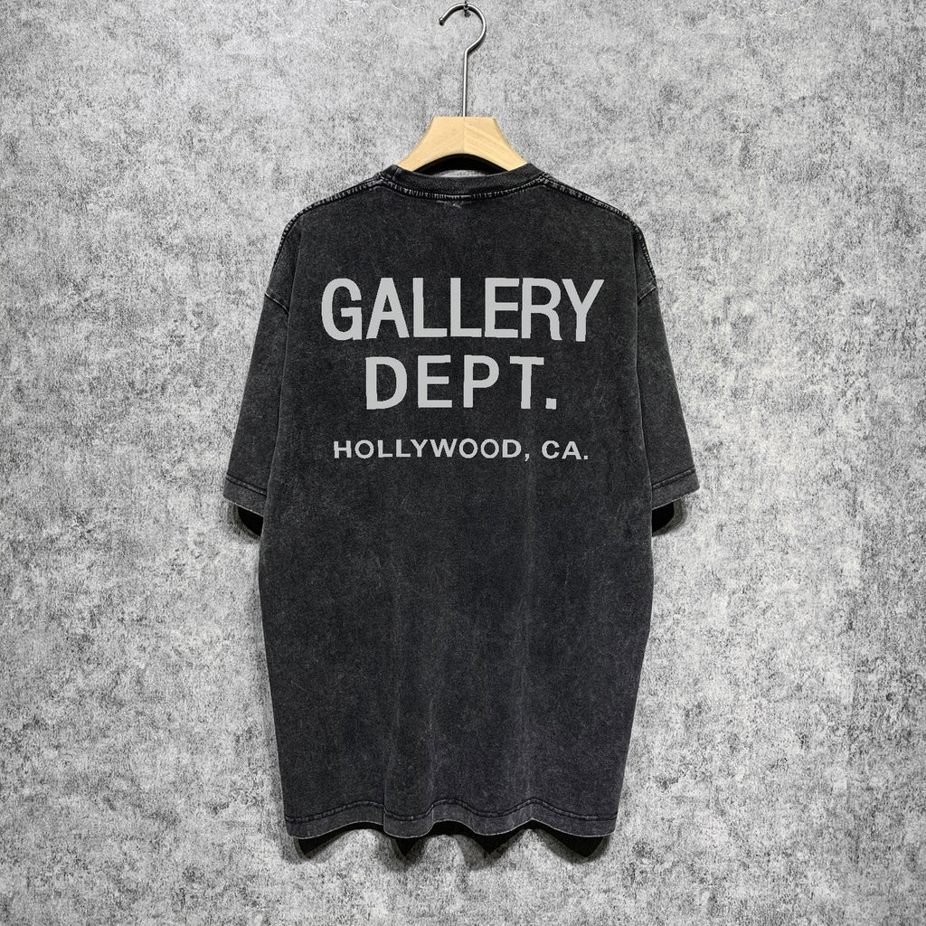 Gallery Dept T Shirts Tee Shirt Washed and Worn Short Sleeve T-shirt Blouse
