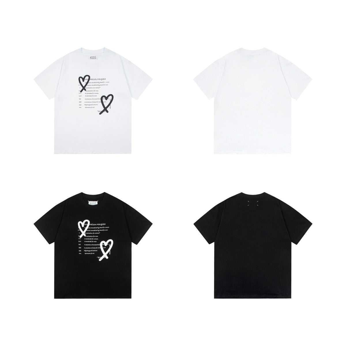 Maison Margiela T-shirt Crew Neck Loose Short Sleeve T-shirt