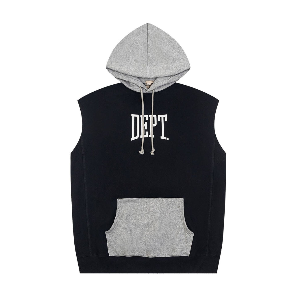 Gallery Dept Hoodie Letter Sleeveless Hooded Sweater