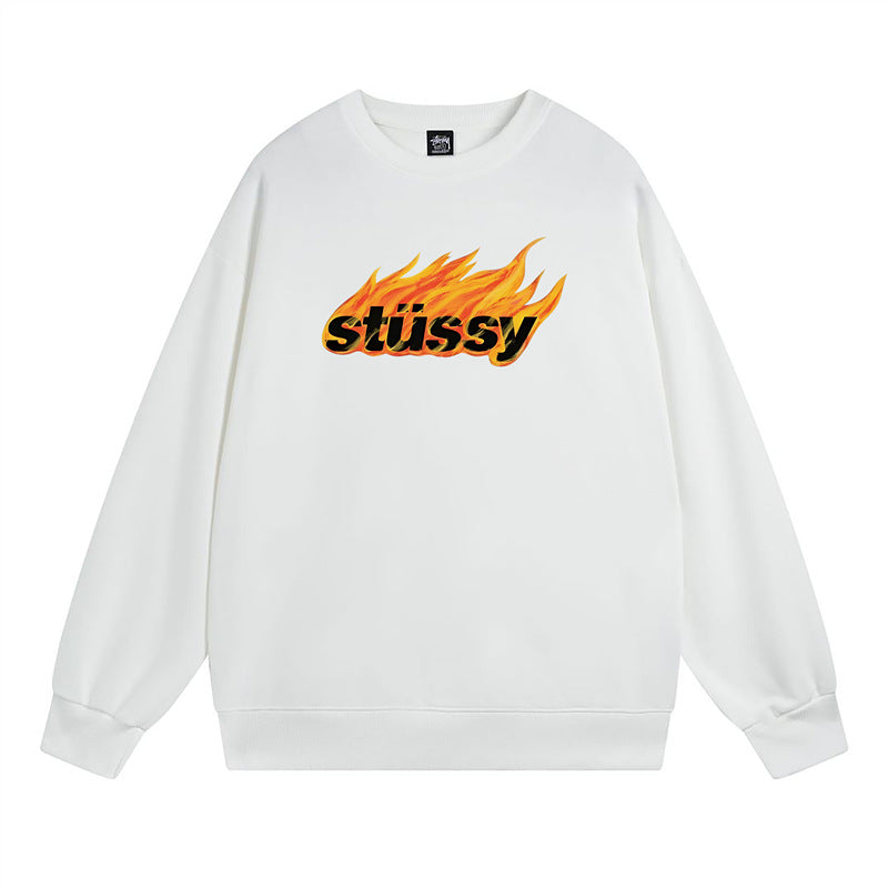 Stussy Sweatshirts Crew Neck Fleece Sweater