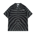 Rhude T-shirt Zebra Letter Embroidery Casual Short Sleeve Shirt, Shorts