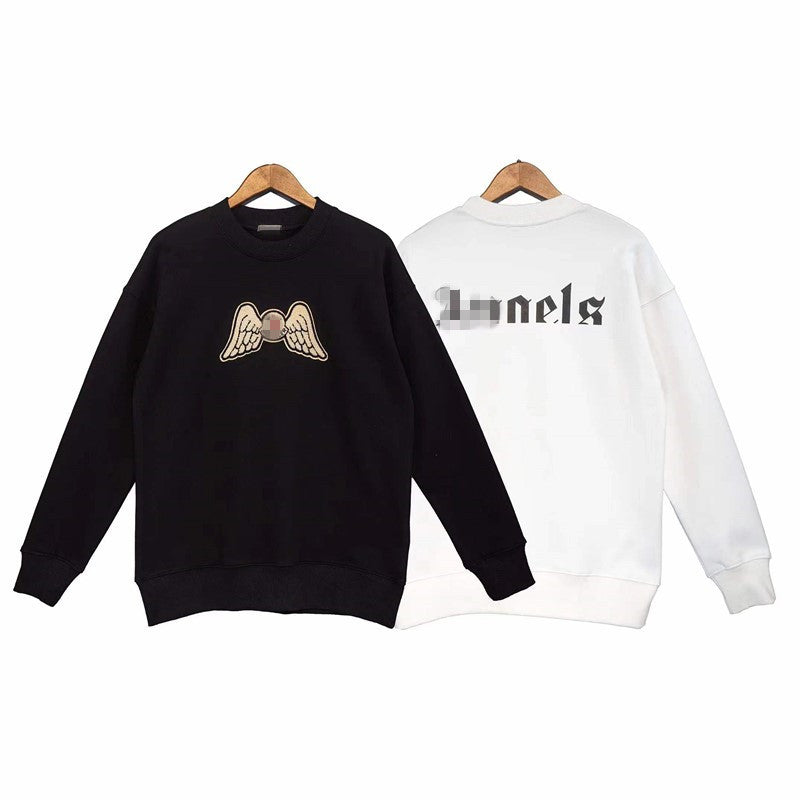 Palm Angle Sweatshirt Palm Angels Embroidered Crew Neck Long-Sleeved Sweater for Men and Women