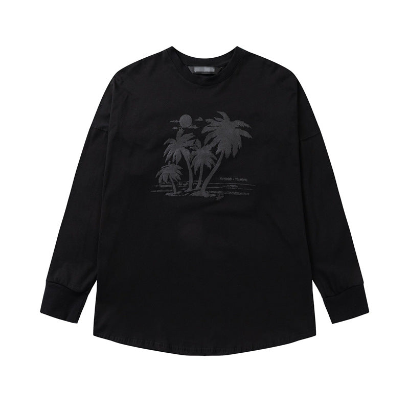 Palm Angle Sweatshirt Palm Angels Jackson Wang Teamwang Puff Print Ins Long Sleeve