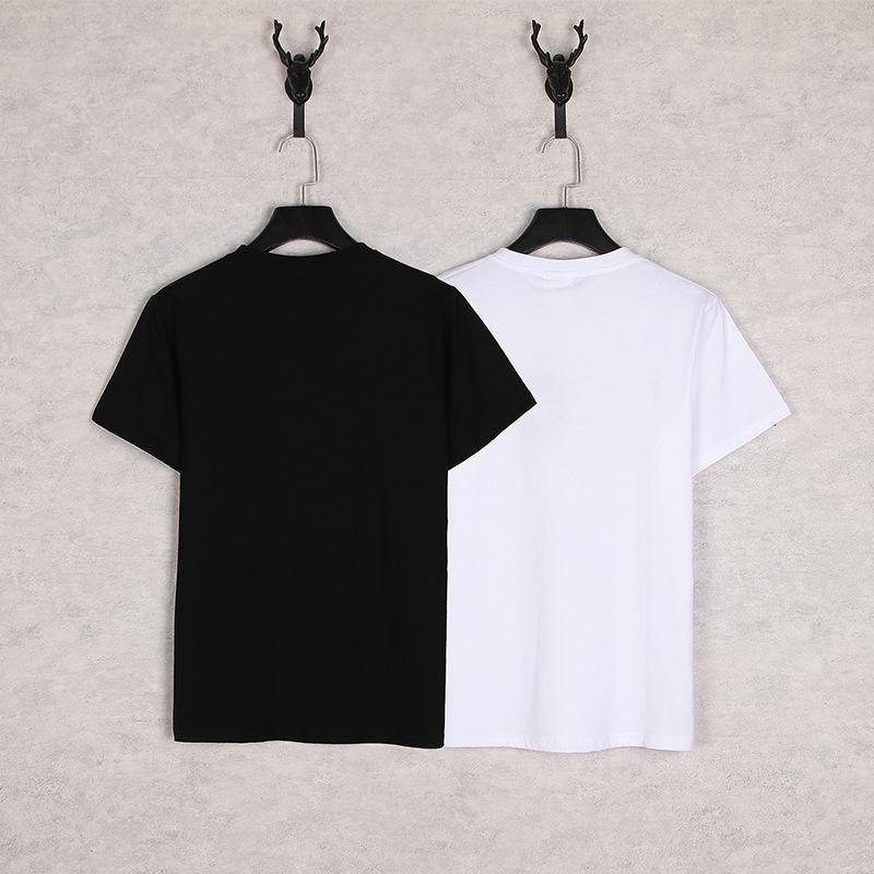 Bathing Ape T-Shirt Black White Summer Cartoon Letter Print Casual Short Sleeve T-shirt