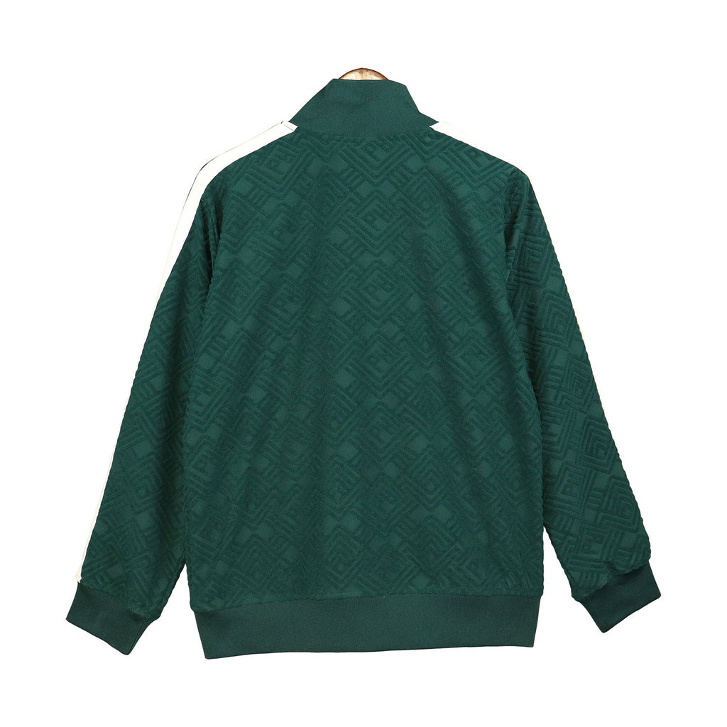 Palm Angle Sweatshirt Palm Angels Striped Stand Collar Jacket for Men and Women Couple Loose Sports Jacket