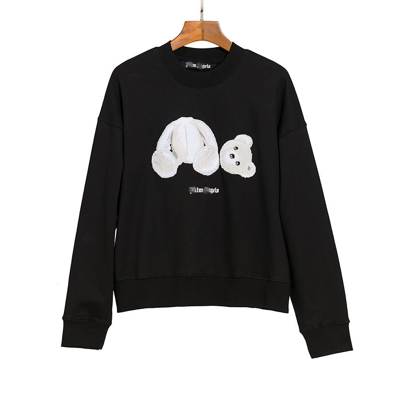 Palm Angle Sweatshirt Palm Angels Embroidery Crew Neck Pullover Sweatshirt Men and Women Loose