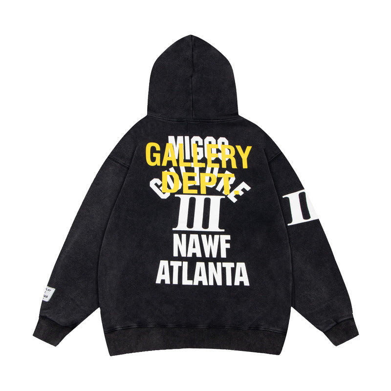 Gallery Dept Hoodie Loose Casual Distressed Hoodie