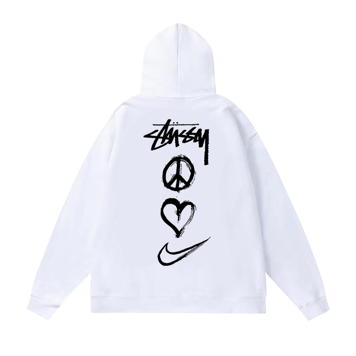 Stussy Hoodie Fall/Winter Fleece Hooded Sweater