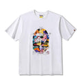 Bathing Ape T-Shirt Summer Candy Camouflage Ape Head Printed Short Sleeve T-shirt