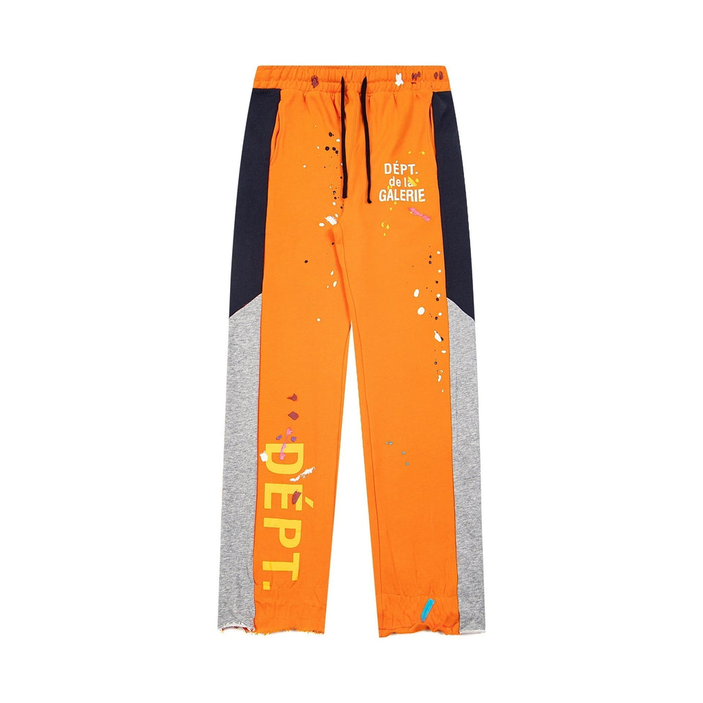 Gallery Dept Sweatpants Hand-painted ink-splashing contrasting casual trousers