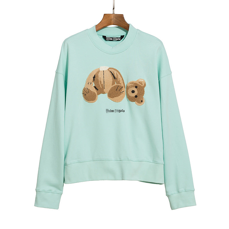 Palm Angle Sweatshirt Palm Angels Embroidery Crew Neck Pullover Sweatshirt Men and Women Loose