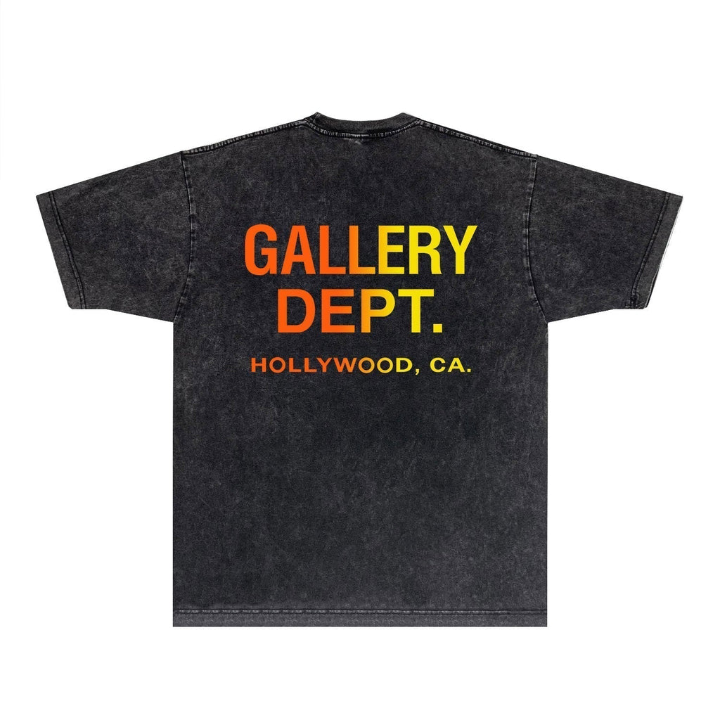 Gallery Dept T Shirts Tee Shirt Washed and Worn Short Sleeve T-shirt Blouse