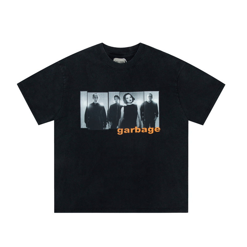 Gallery Dept T-shitrs Vintage Print Short Sleeves Men and Women Tee