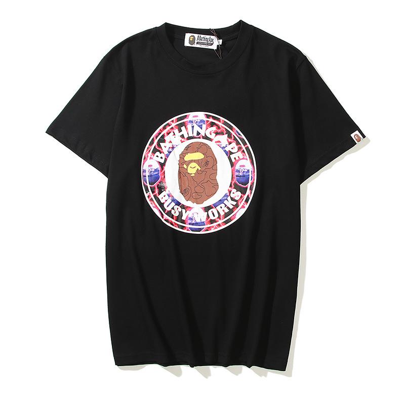 Bathing Ape T-Shirt Cartoon Anime Loose Summer Casual T-shirt