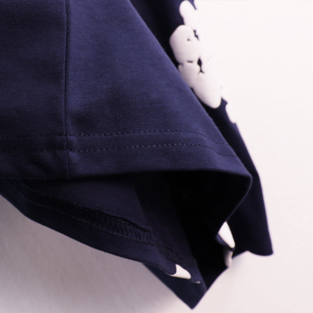Denim Tears T-shirts Kapok Puff Print Short Sleeve T-shirt