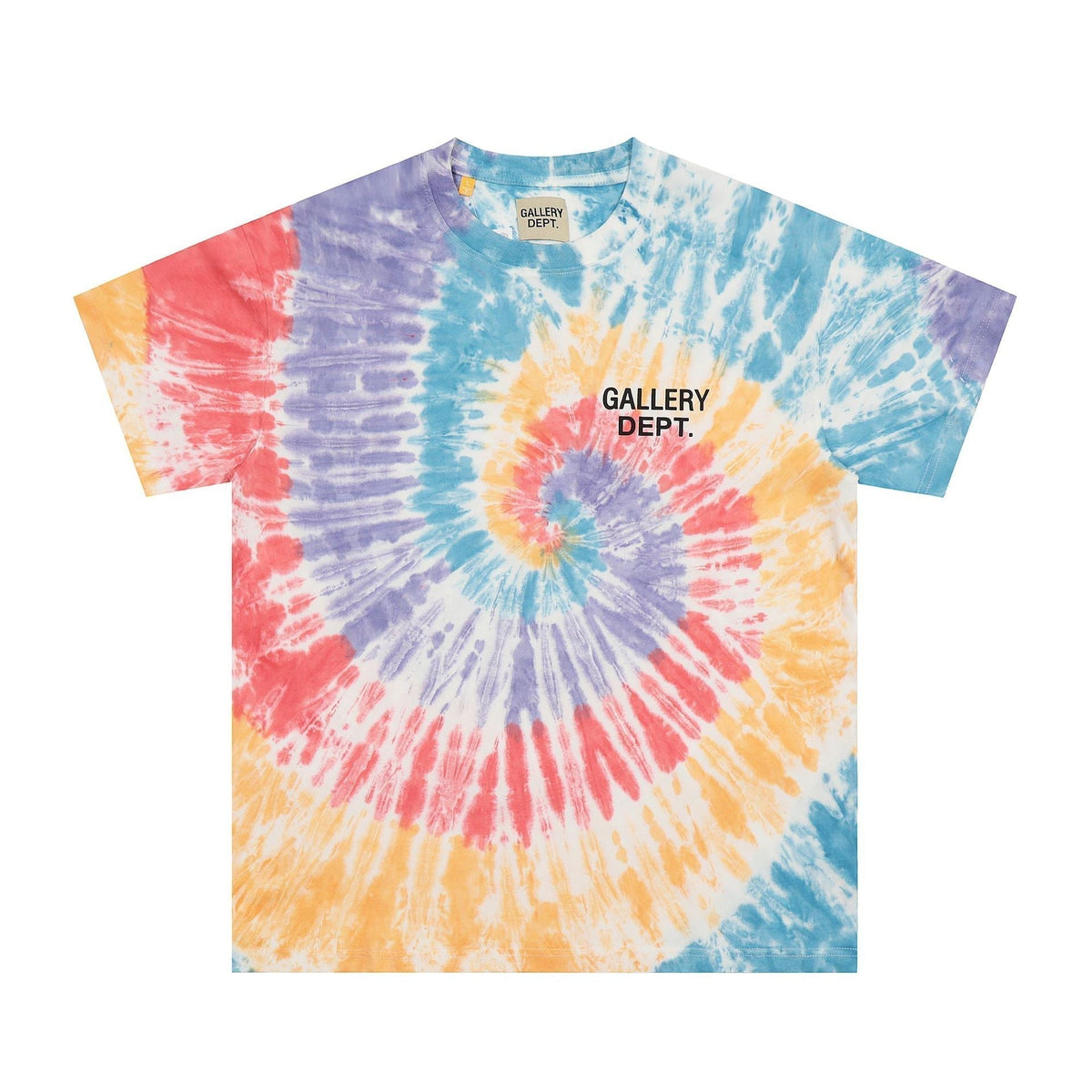 Gallery Dept T Shirts Tie-Dye Washed Old Retro Short Sleeve