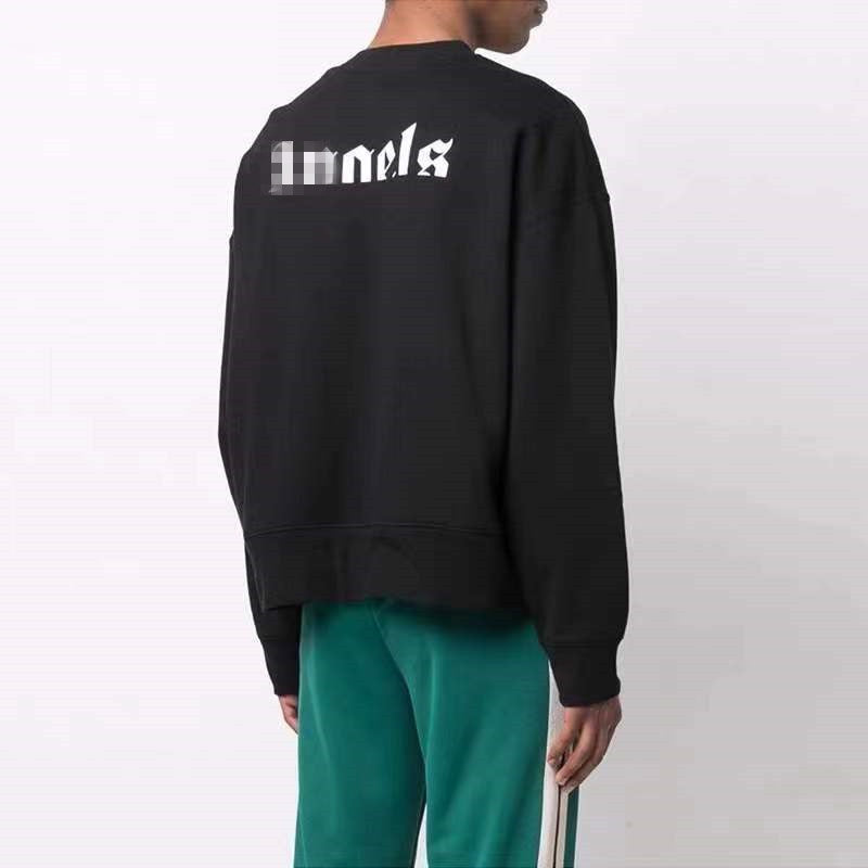 Palm Angle Sweatshirt Palm Angels Embroidered Crew Neck Long-Sleeved Sweater for Men and Women