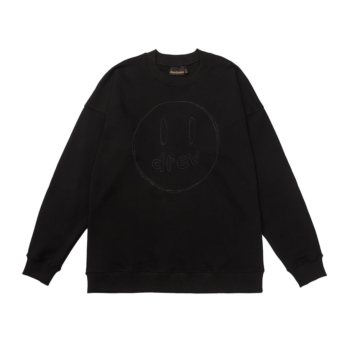Drew House Sweatshirts Unisex Sketch Smiley Face Crew Neck Sweatshirts