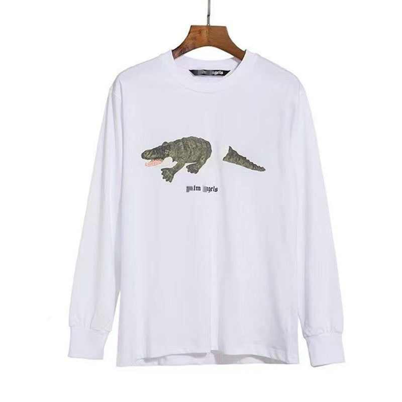 Palm Angle Sweatshirt Palm Angels Sweater Men's and Women's Loose Hoodie round Neck Long Sleeve