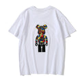 Bape Bearbrick T-Shirt Camouflage Loose Short Sleeve Men And Women Same Style