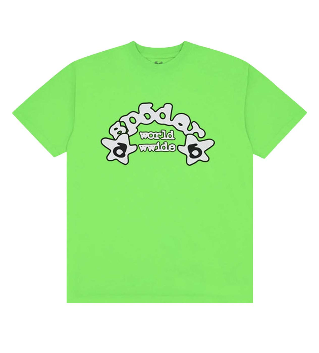 Sp5der Worldwide Tee Slime Green