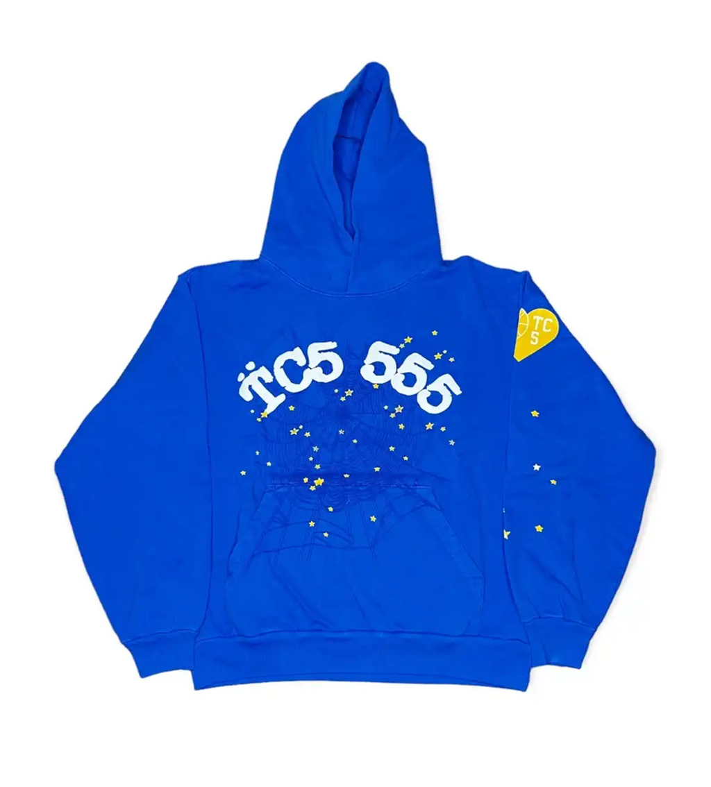 Sp5der TC5 Hoodie Blue