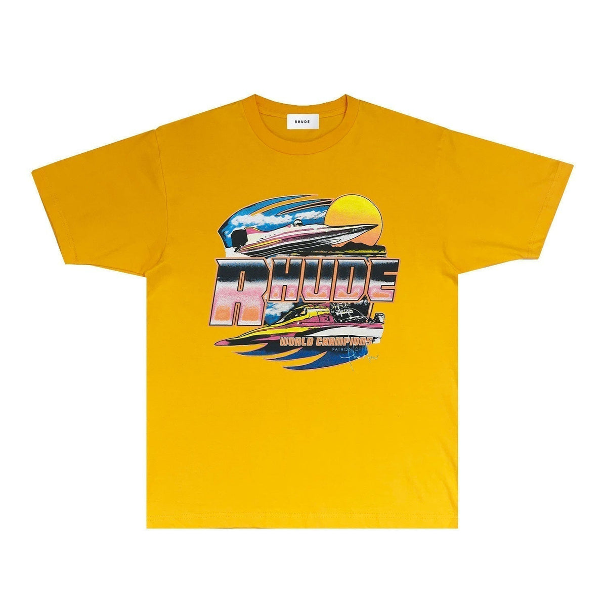 Rhude T-shirts Printed Trendy Pure Cotton