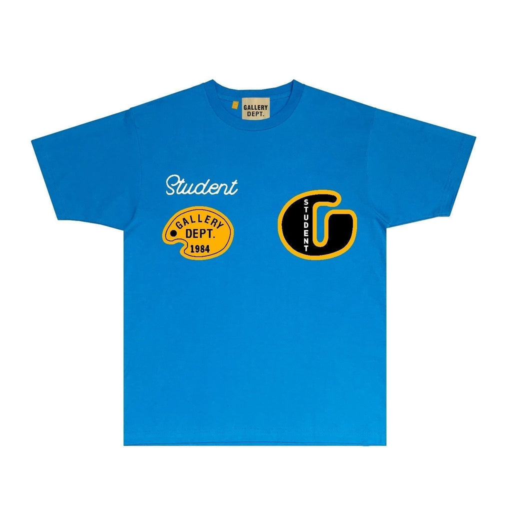 Gallery Dept T Shirt Retro Printed Loose Short-Sleeved Shirt