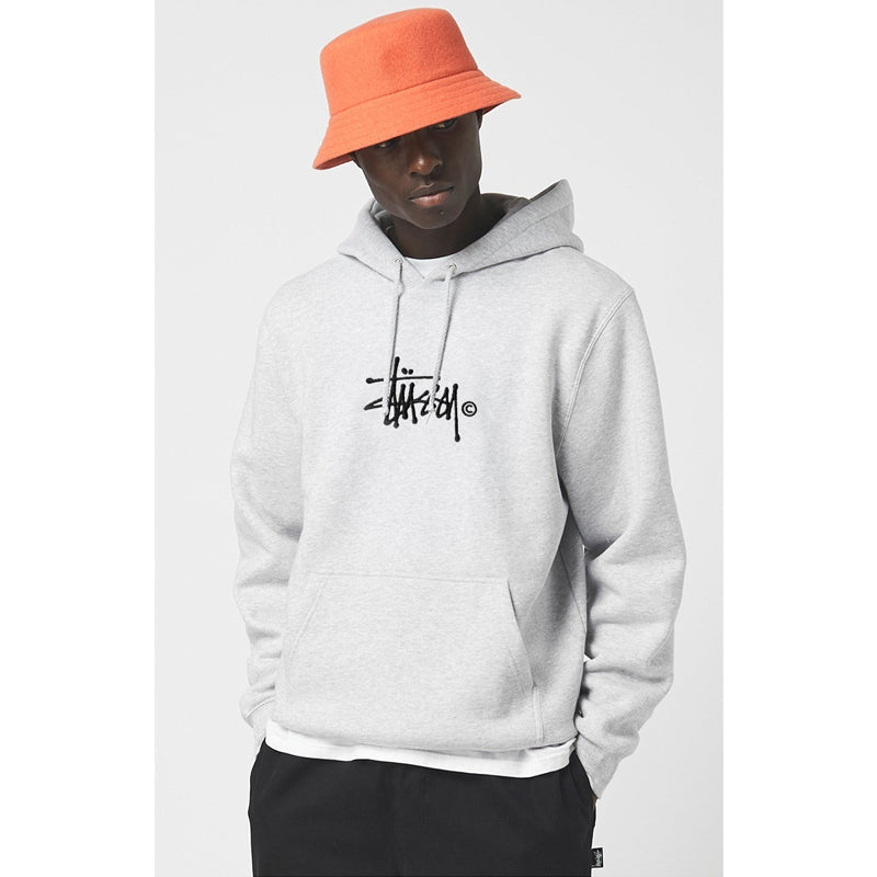 Stussy Hoodie Embroidered Logo Fleece Hoodie