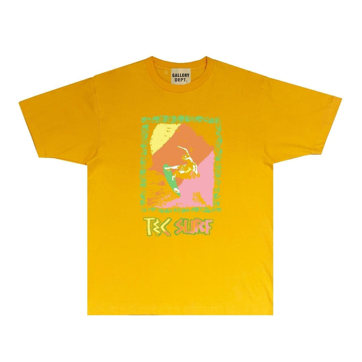 Gallery Dept T Shirt Retro Printed Loose Short-Sleeved Shirt