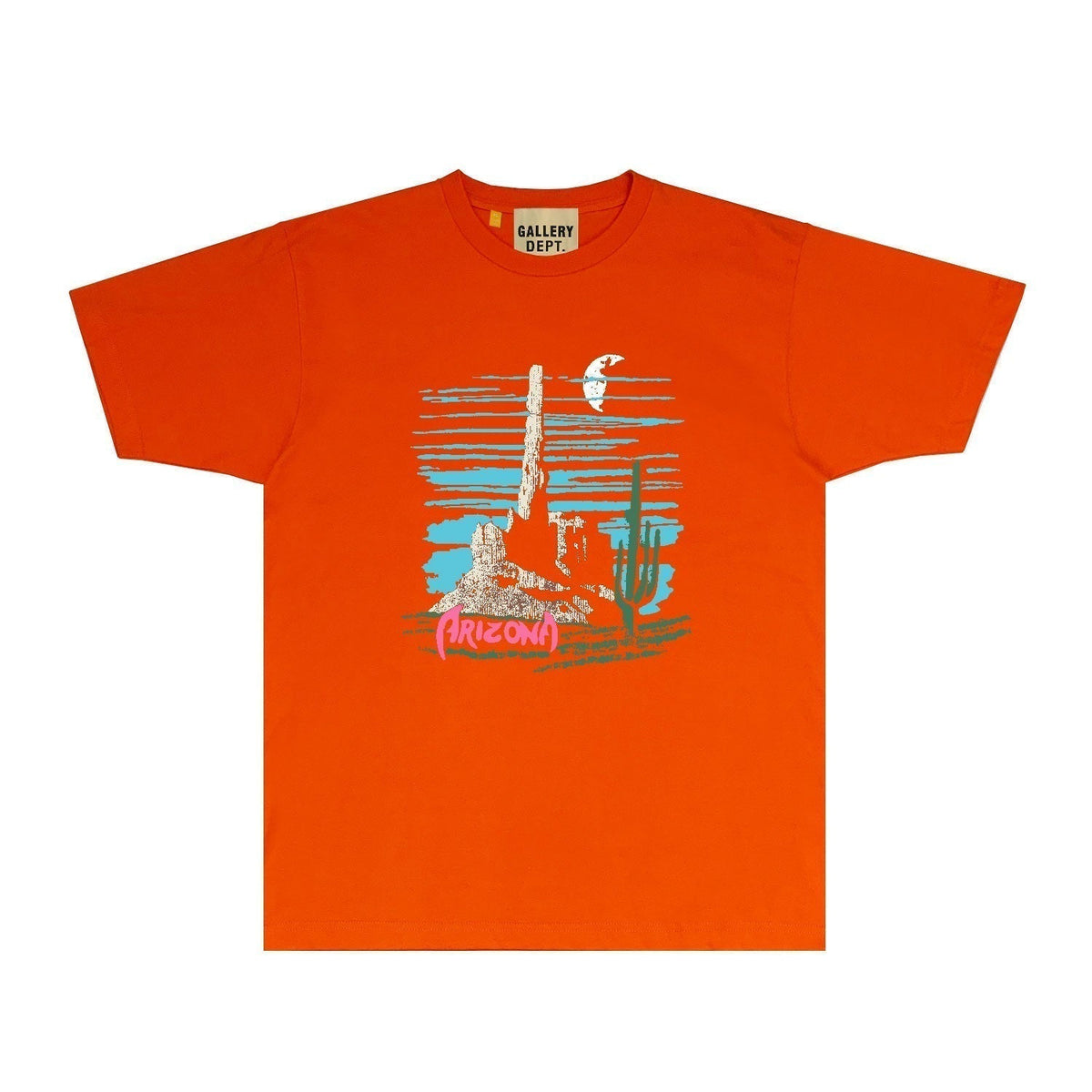 Gallery Dept T Shirt Retro Printed Loose Short-Sleeved Shirt