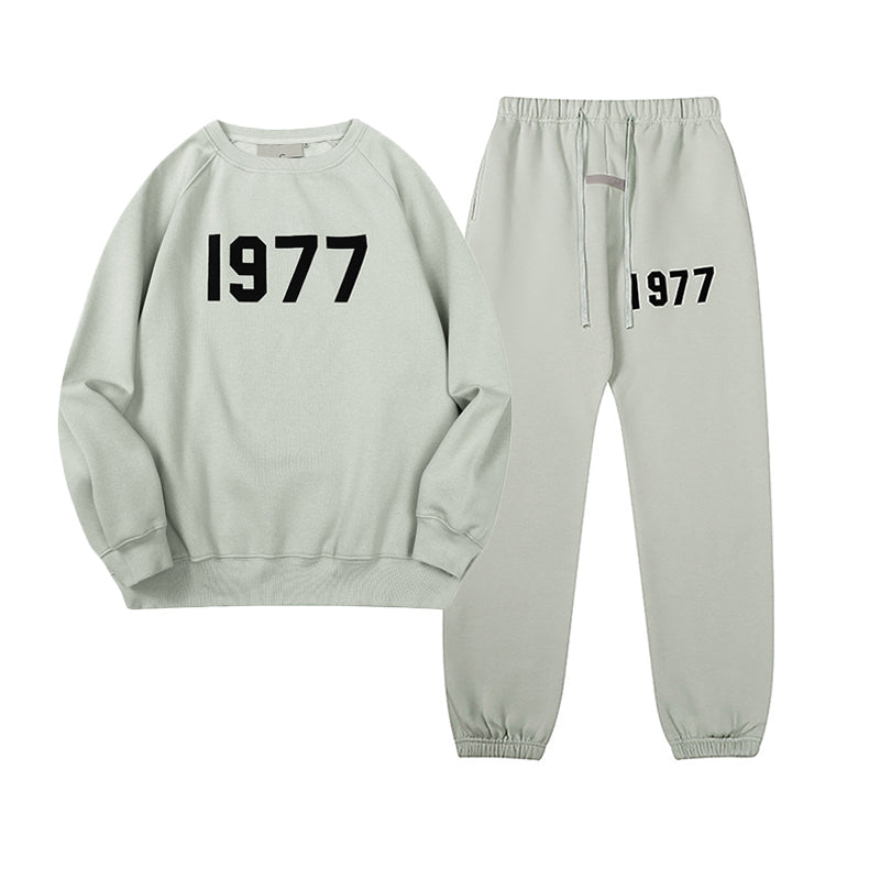 1977 Sweatshirt / Pants / Set - Green