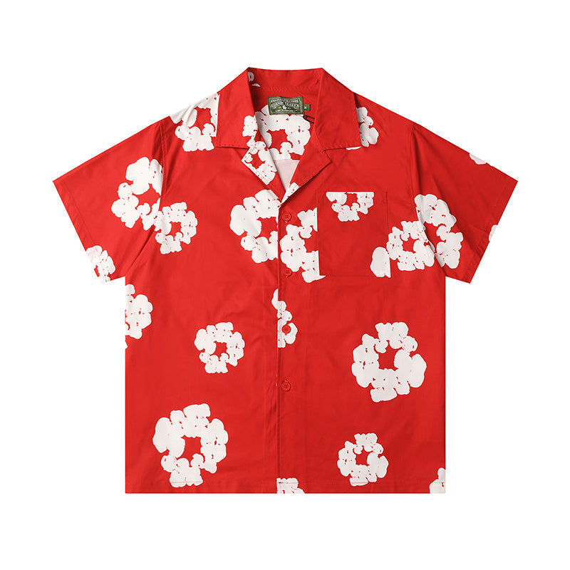 Denim Tears Button-Down Shirt Flower Woven