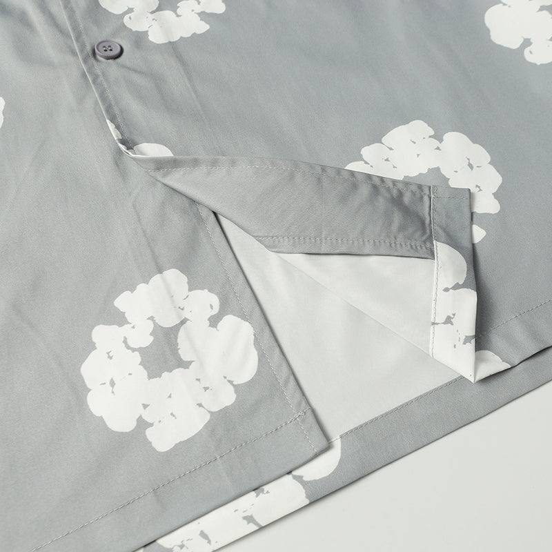 Denim Tears Button-Down Shirt Flower Woven