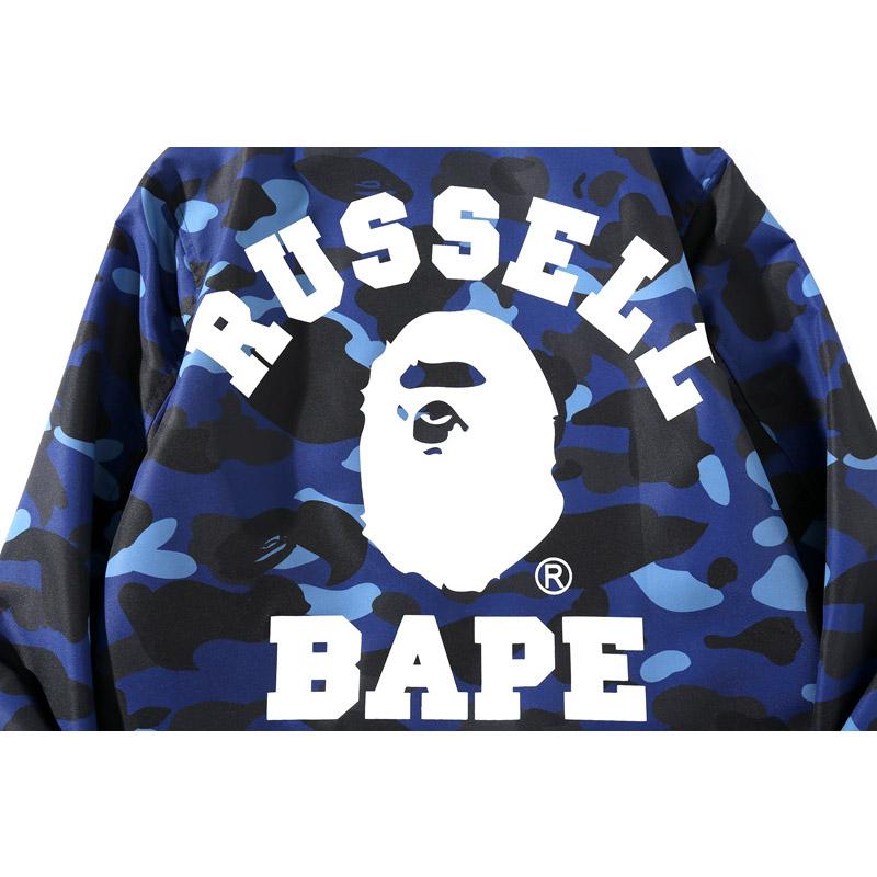 Bathing Ape Jacket Street Men's Jacket Loose Camouflage Coach Jacket